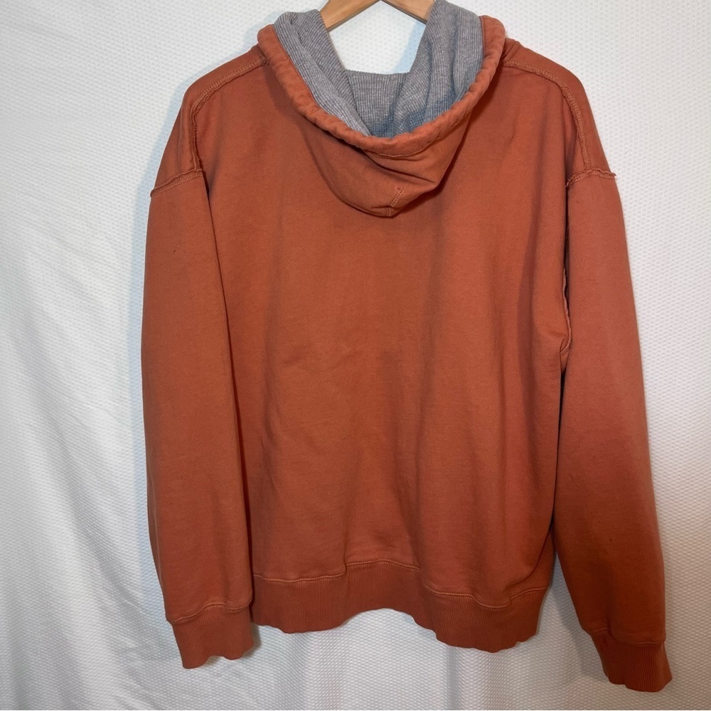 Disney Parks Grizzly Peak River Rafting Co Orange 1/4 Zip Hoodie Pullover Large - Picture 5 of 11